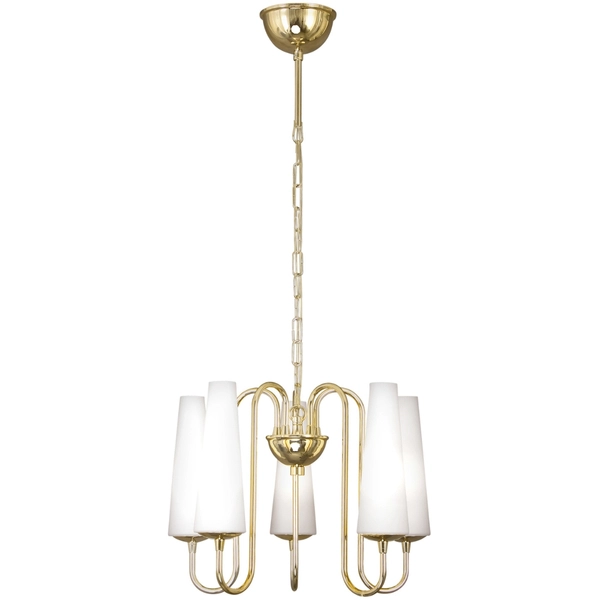 Żyrandol świecznikowy Magnum 1127 Zumaline na łańcuchu złoty