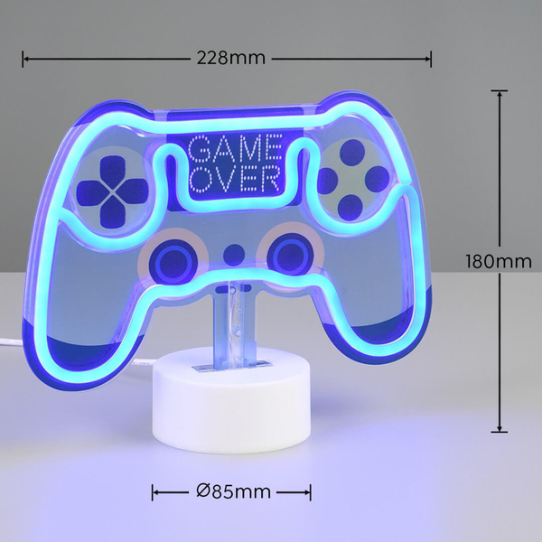 Stojąca lampka Control R55911101 LED 2W pad biały niebieski