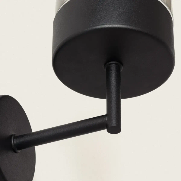 Szklany kinkiet elewacyjny Gardena Clasica ABR-KZLC-E27 Abruzzo IP44 czarny