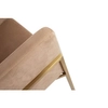 Wypoczynkowy fotel do salonu Chloe Velvet MSE011000303.V13 khaki złoty