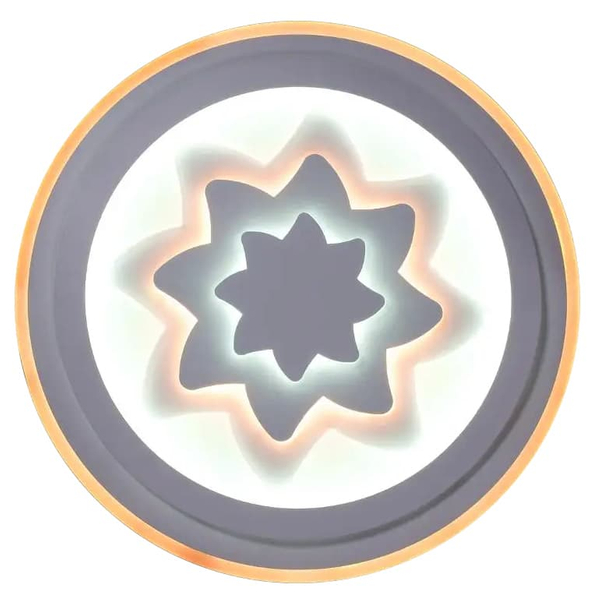 LAMPA sufitowa VEN P-666/9 dekoracyjna OPRAWA plafon LED 74W kwiat biały