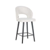 Krzesło barowe Savoy S4561 WHITE BOUCLE Richmond Interiors hoker biały czarny