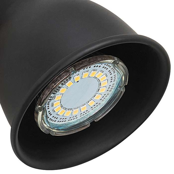 Kinkiet LAMPA ścienna MAC 5902 Rabalux metalowa OPRAWA skandynawski reflektorek regulowany drewno czarny