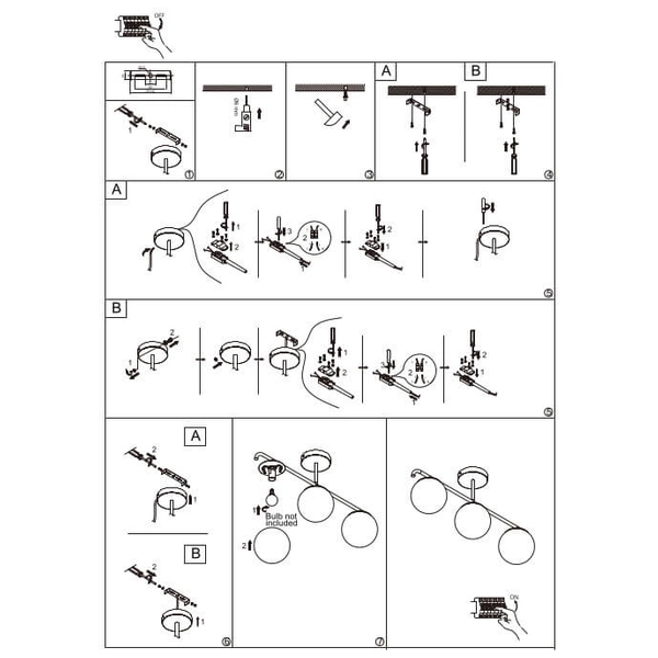 Lampa sufitowa glamour Grant 2010583035 Nordlux balls kule mosiądz