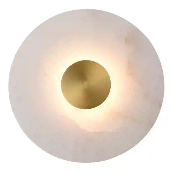 Okrągły naścienny kinkiet Dalinia WL0114 LED 8W 3000K złoty