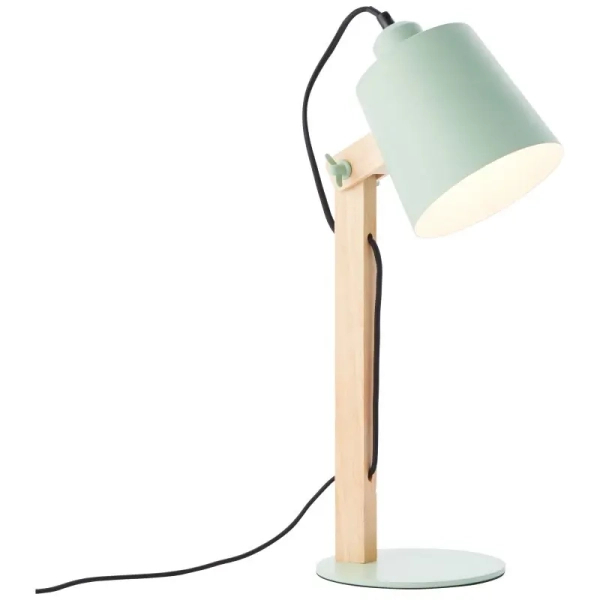 Stołowa lampa regulowana Swivel 92716/04 skandynawska drewniana zielona