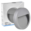 LAMPA schodowa Q8 LED 313744 Polux ścienna OPRAWA metalowa LED 3W 4000K okrągła IP44 grafitowa