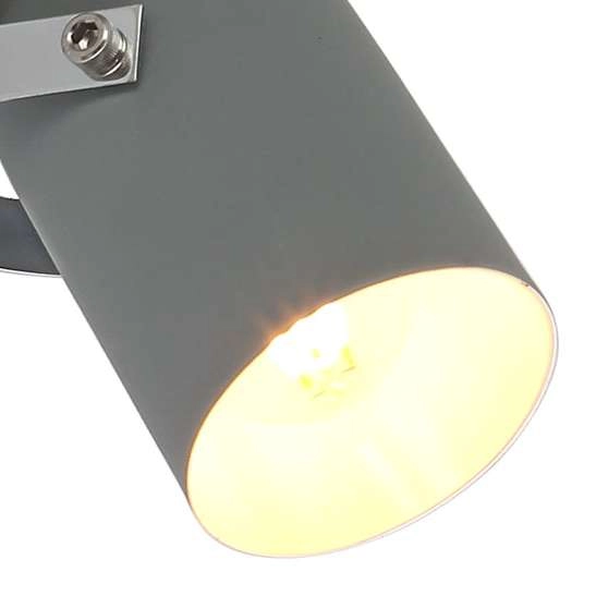 Kinkiet lampa ścienna GRAY 91-66473 metalowa regulowany reflektorek szary