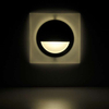 Wupszczana LAMPA schodowa Q5 LED 313713 Polux podtynkowa OPRAWA kwadratowa LED 3W 4000K metalowa IP44 grafitowa
