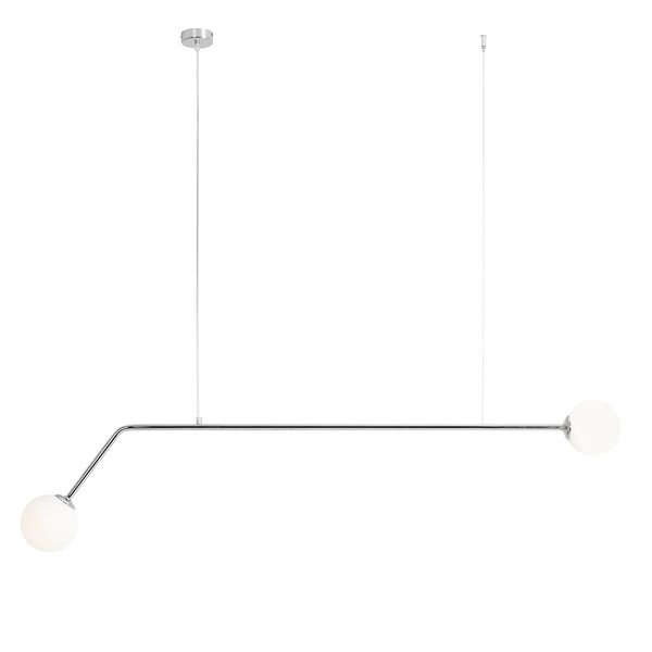 Lampa wisząca Pure 1064H4 Aldex 2-punktowe kule balls do jadalni chrom