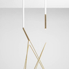 Nowoczesna lampa sufitowa STICK 1067PL_G_M Aldex tuba regulowana złota