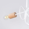 Potrójna lampa sufitowa EMBER SL.1474 biało-drewniana 3xE27
