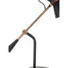 Regulowana lampka stolikowa Jack JAC4064 metalowa czarna miedziana