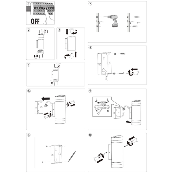 Elewacyjna LAMPA zewnętrzna FOCUS 5604021001 Lutec ścienna OPRAWA metalowy kinkiet tuba IP44 stalowa