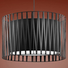 Salonowa lampa wisząca Harmony 1655 TK Lighting abażur z tkaniny czarna