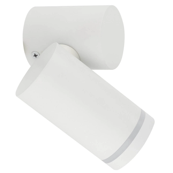 Lampa naścienna do jadalni Jet 5393 loftowa tuba metalowa biała