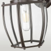 Industrialny kinkiet ścienny Nuuk W01661BZ Cosmolight IP23 szkło brązowy
