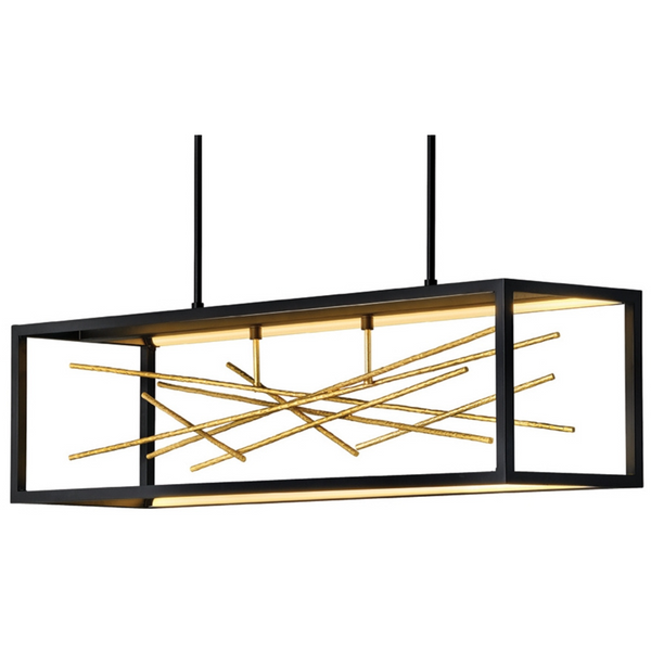Lampa wisząca podłużna QN-STYX-LED-ISLE-BG LED 55W czarna