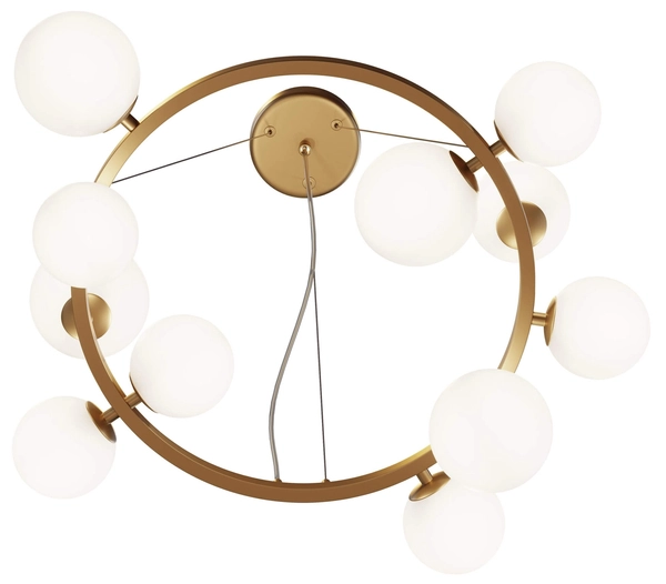 Nowoczesna lampa wisząca Dallas MOD545PL-11BS balls złote białe