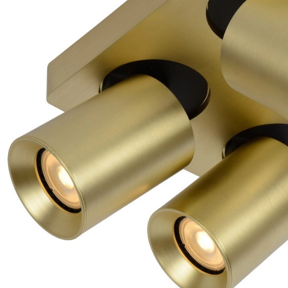 Regulowana LAMPA sufitowa NIGEL 09929/20/02 Lucide metalowa OPRAWA plafoniera reflektorki downlight złoty