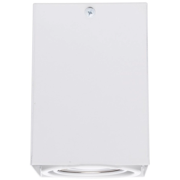 Spot LAMPA sufitowa BLOCCO ML476 Milagro natynkowa OPRAWA metalowa LED 7W 3000K oczko regulowane kostka cube biała