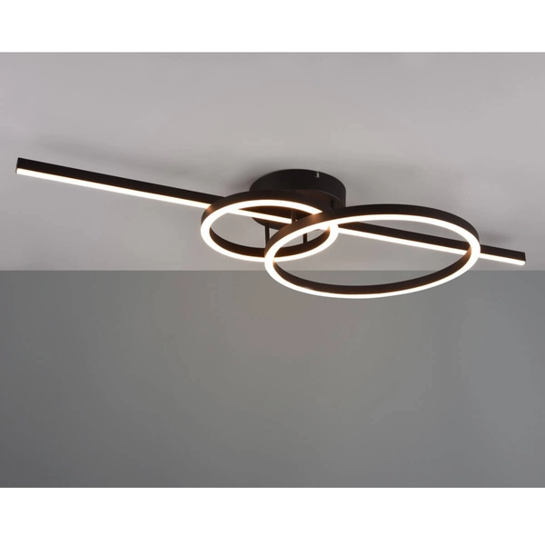 Okrągła lampa sufitowa pilot MONTILLA 643010332 LED 54W 2700-6000K czarny