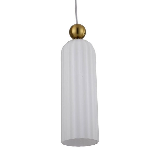 Lampa wisząca Piega LP-939/1P white Light Prestige jednopłomienny zwis biały do sypialni