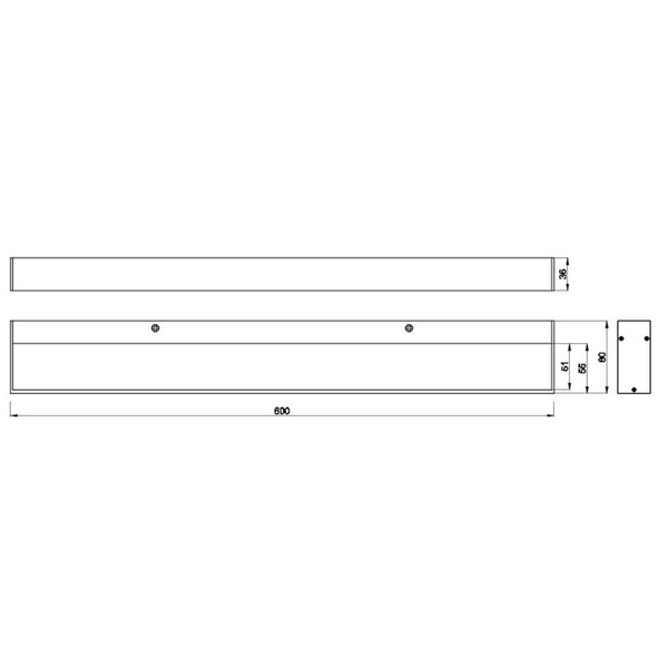 Ledowa lampa ścienna ROCCO 283916032 Trio 8W 3000K IP44 czarna