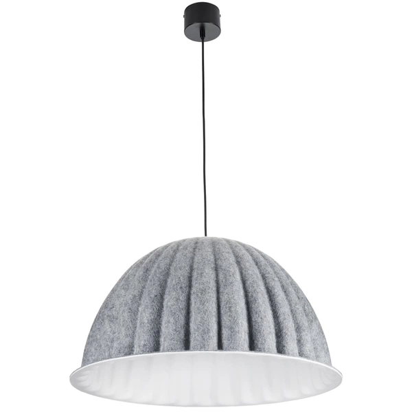 Lampa wisząca z kloszem Felt ST-10267P-S grey Step materiałowa szara