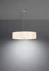 LAMPA wisząca SL.0757 abażurowa OPRAWA zwis okrągły biały