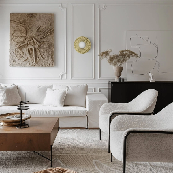 Dekoracyjny kinkiet ścienny Marbella W01425AU Cosmolight kula muszla złoty biały