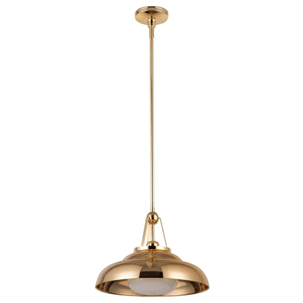 Industrialna lampa wisząca Palmetto QN-PALMETTO-PM-PB regulowany mosiądz