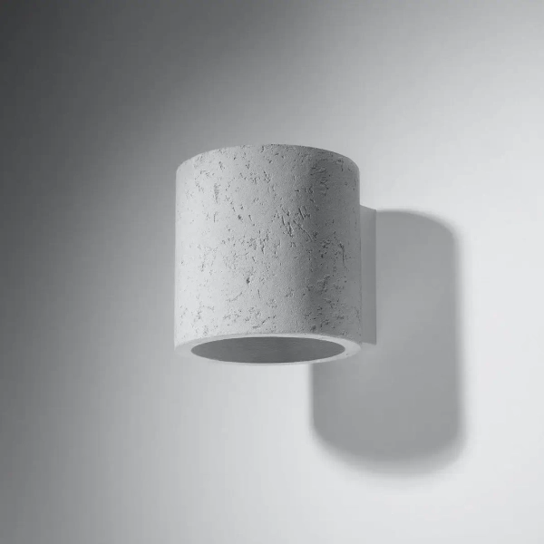 Kinkiet LAMPA ścienna SL.0486 betonowa OPRAWA tuba okrągła beton