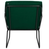 Kubełkowy fotel Fluence ST-25073-Z Moos Home welurowy butelkowa zieleń
