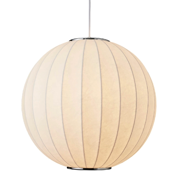 Okrągła lampa wisząca SILK ST-2330-40 Step Into Design jedwabna biała