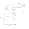 Magnetyczna lampa do systemu szynowego M0018N LED 8W 3000K czarny
