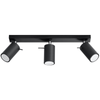 Plafon reflektorowy Ring SL.0093 Sollux listwa do kuchni czarna