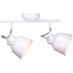 Plafon LAMPA sufitowa NIKO 2 310989 Polux industrialna OPRAWA metalowe reflektorki regulowane białe