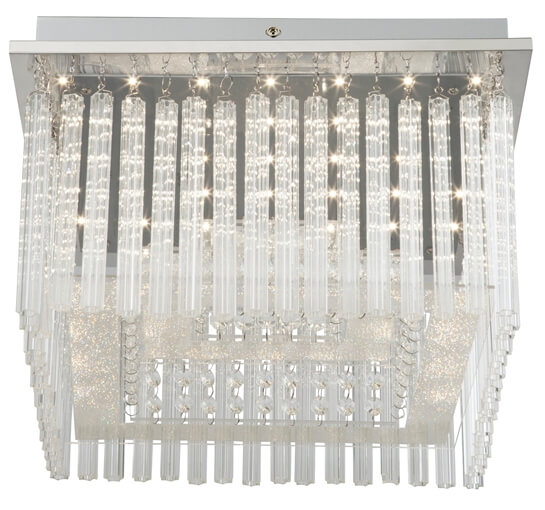 Sufitowa lampa Vince 68567-21 szklane pręty LED 21W 4000K chrom