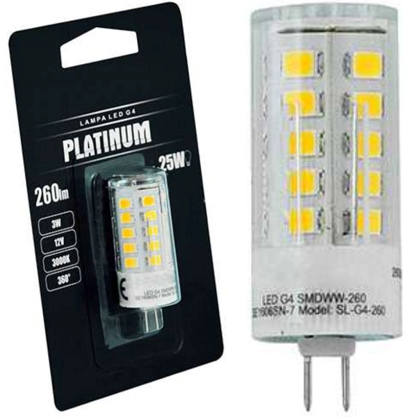 Żarówka LED 306616 Polux LED G4 3W energooszczędna 3000K biała