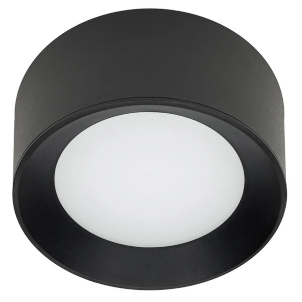 Okrągła lampa sufitowa Sirius WG-606A/BJ-WW/MULTI Italux LED 13W 3000-4000K IP44 czarna