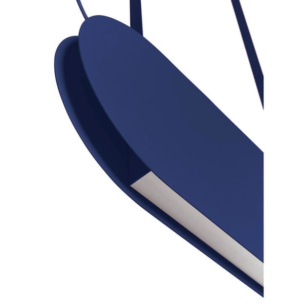 Lampa wisząca nad wyspę Malumi MLA61313P2 LED 24W 3000K granatowa