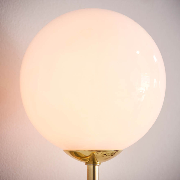 Kulista lampa przyścienna Otto 75960 mosiądz przezroczysty