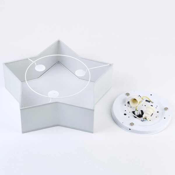 Nasufitowa lampa Star 6972 gwiazdka do pokoju dziecięcego biała szara