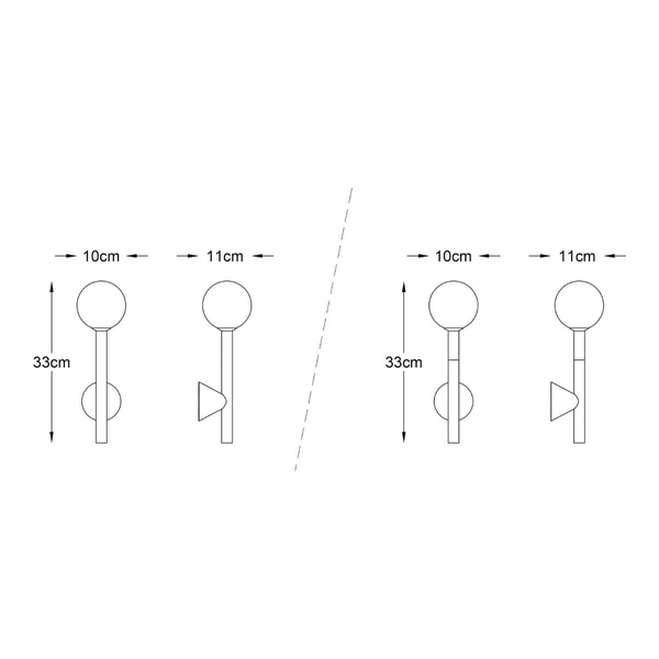 Loftowa lampa ścienna Arcturus W0574-01B-SDFZ Zumaline dymiony czarny