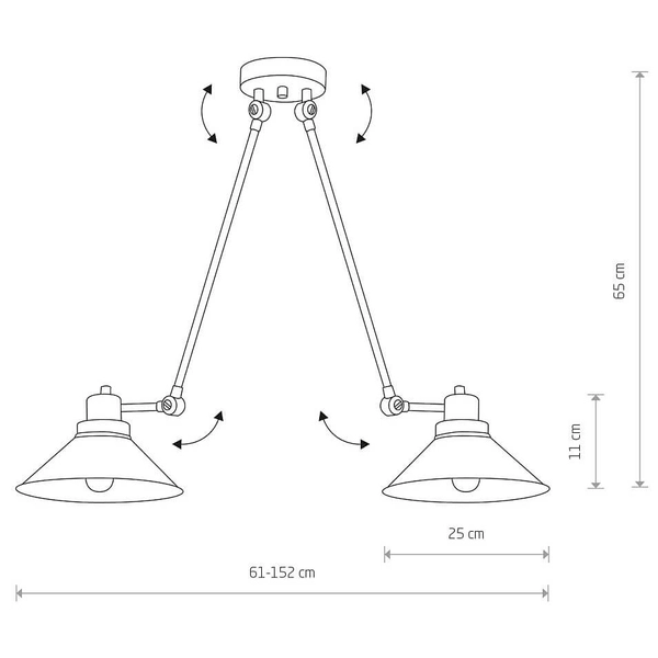 Regulowana lampa reflektorowa Techno 9143 Nowodvorski na wysięgniku czarna