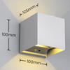 Elewacyjna lampa ledowa Talent R27759187 LED 12W 3000K IP44 srebrny
