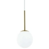 Okrągła LAMPA wisząca Bao I Gold IP44 Orlicki Design loftowa OPRAWA szklana kula ZWIS do łazienki ball IP44 złoty biały
