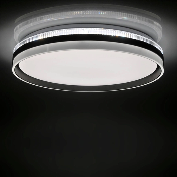 Plafon sufitowy Barbara 326683 Polux LED 72W 3000-6000K IP44 czarny biały