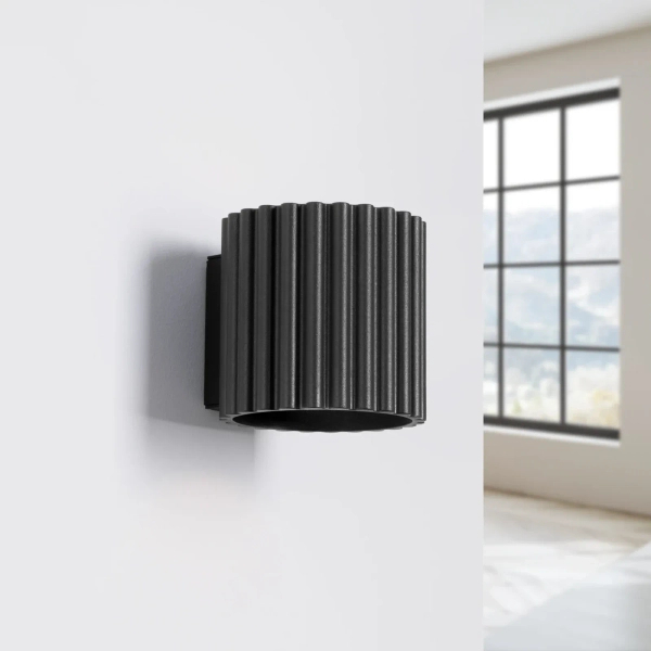 Lampa ścienna AURA czarna SL.1786 nowoczesna tuba 1xG9